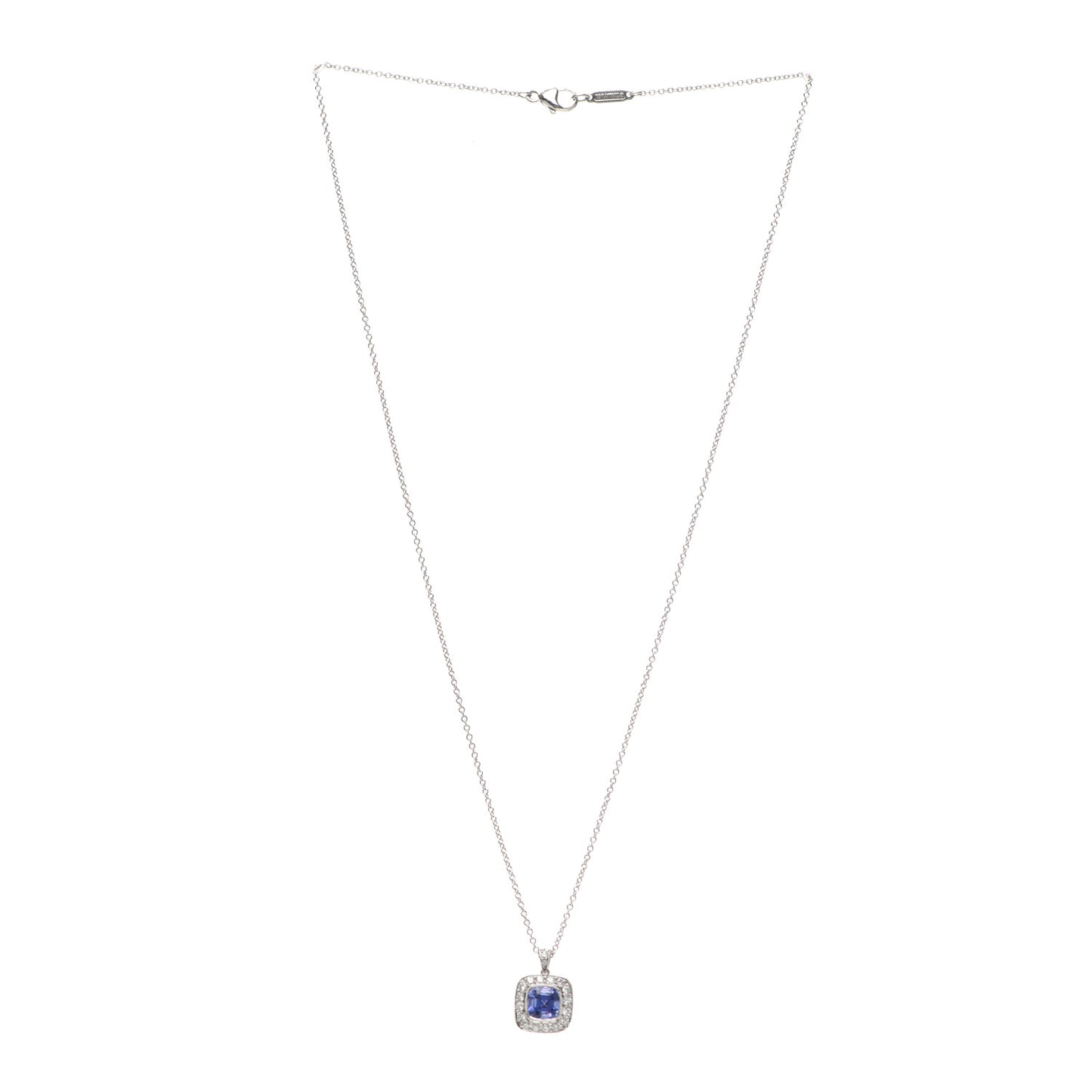 Platinum Diamond Tanzanite Legacy Pendant Necklace