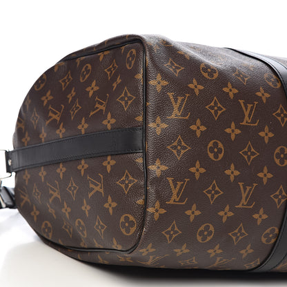 Louis Vuitton Monogram Macassar Keepall Bandouliere 45 9 of 11