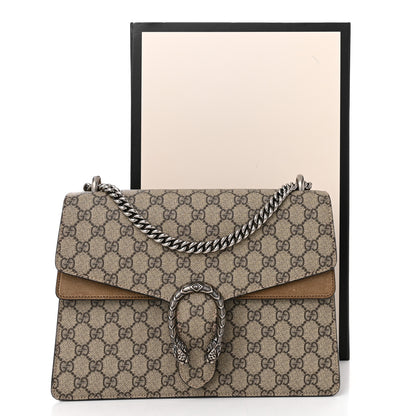 Gucci GG Supreme Monogram Medium Dionysus Shoulder Bag Taupe 11 of 11