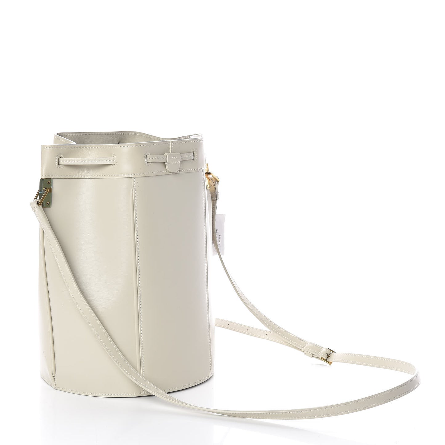 Smooth Calfskin Medium Talitha Bucket Bag Vintage White