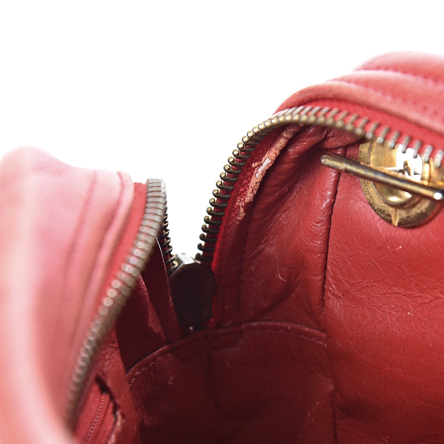 Chanel Lambskin Quilted Crossbody Red 19 of 24