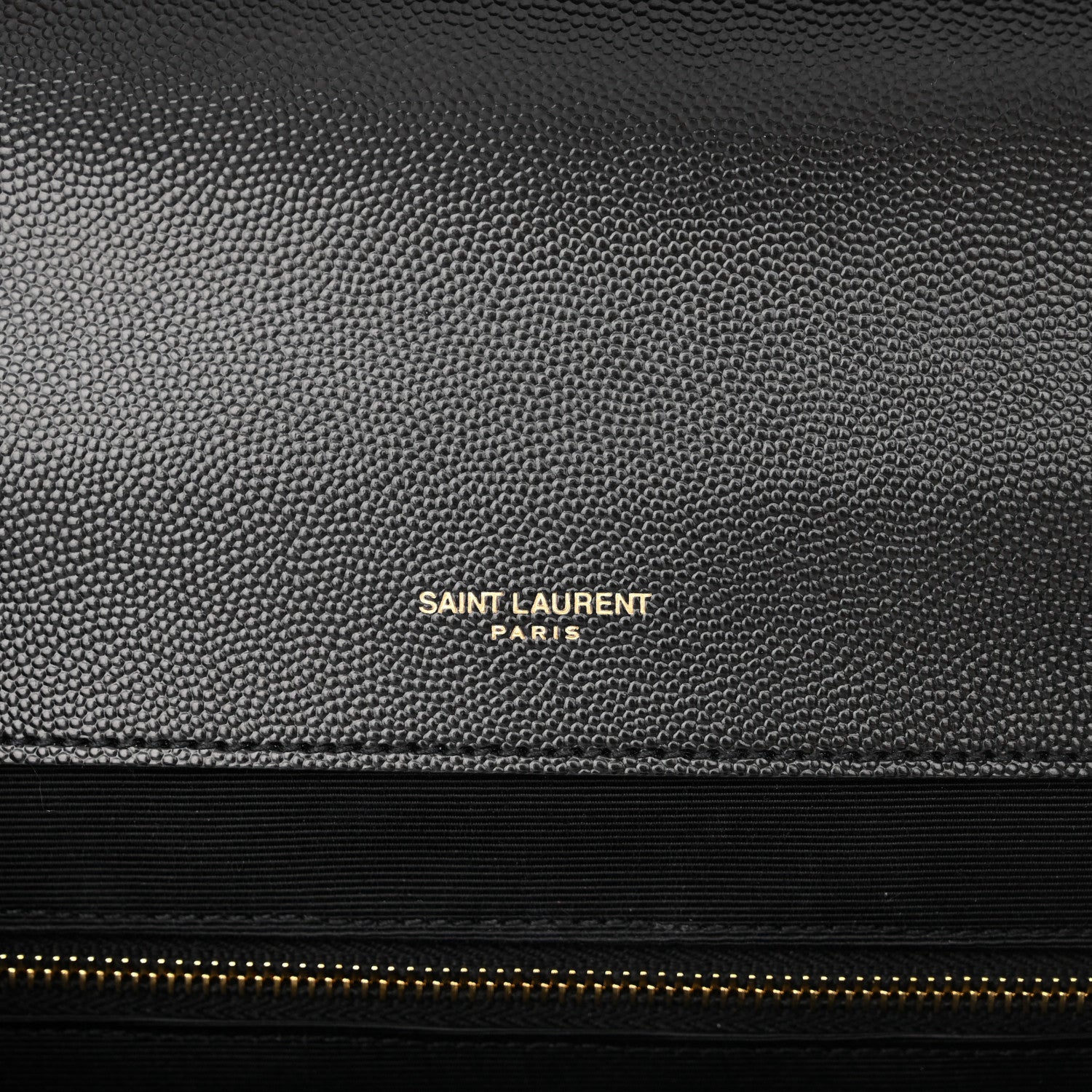 Saint Laurent Grain De Poudre Textured Mixed Matelasse Large Triquilt Monogram Satchel Black 6 of 11