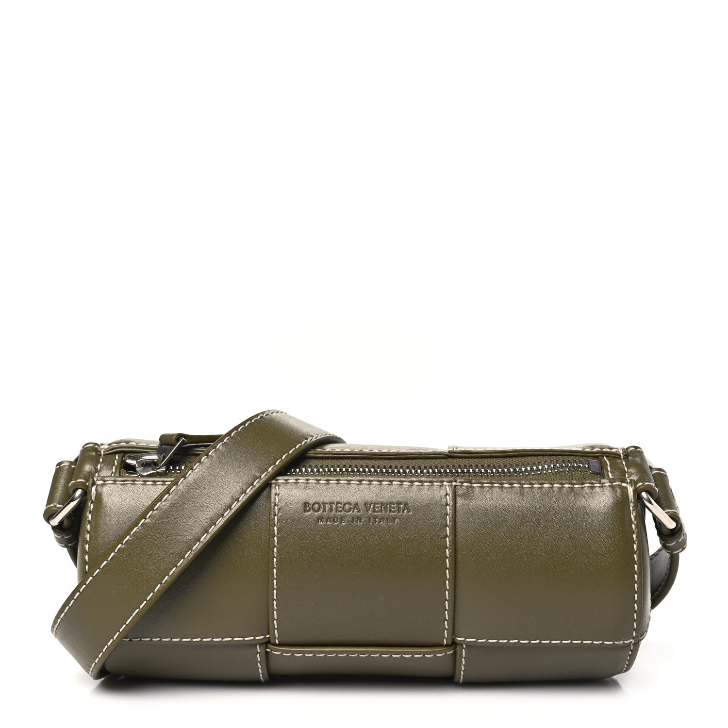 Bottega Veneta Nappa Maxi Intreccio Small Canette Crossbody Bag Mud 1 of 9