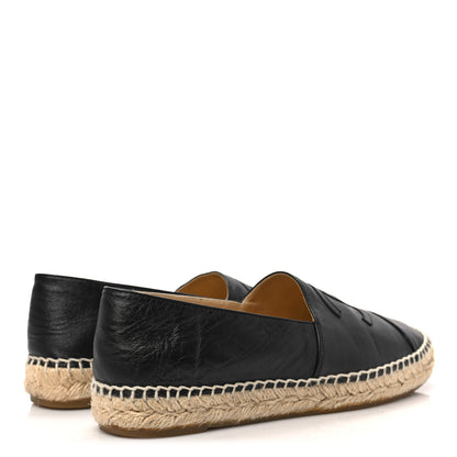 Chanel Lambskin CC Espadrilles 39 Black 4 of 8