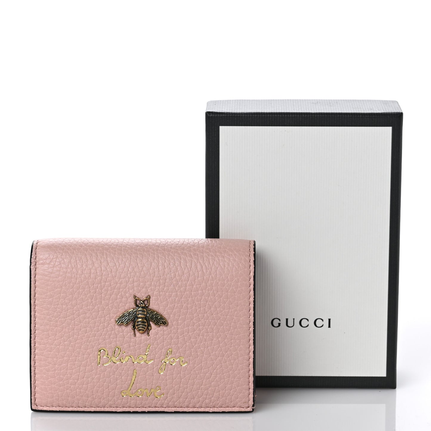Cellarius Calfskin Blind for Love Animalier Card Case Perfect Pink