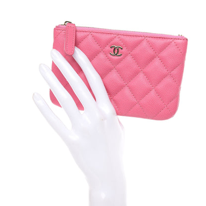 Chanel Caviar Quilted Small Cosmetic Case Pink 2 of 8