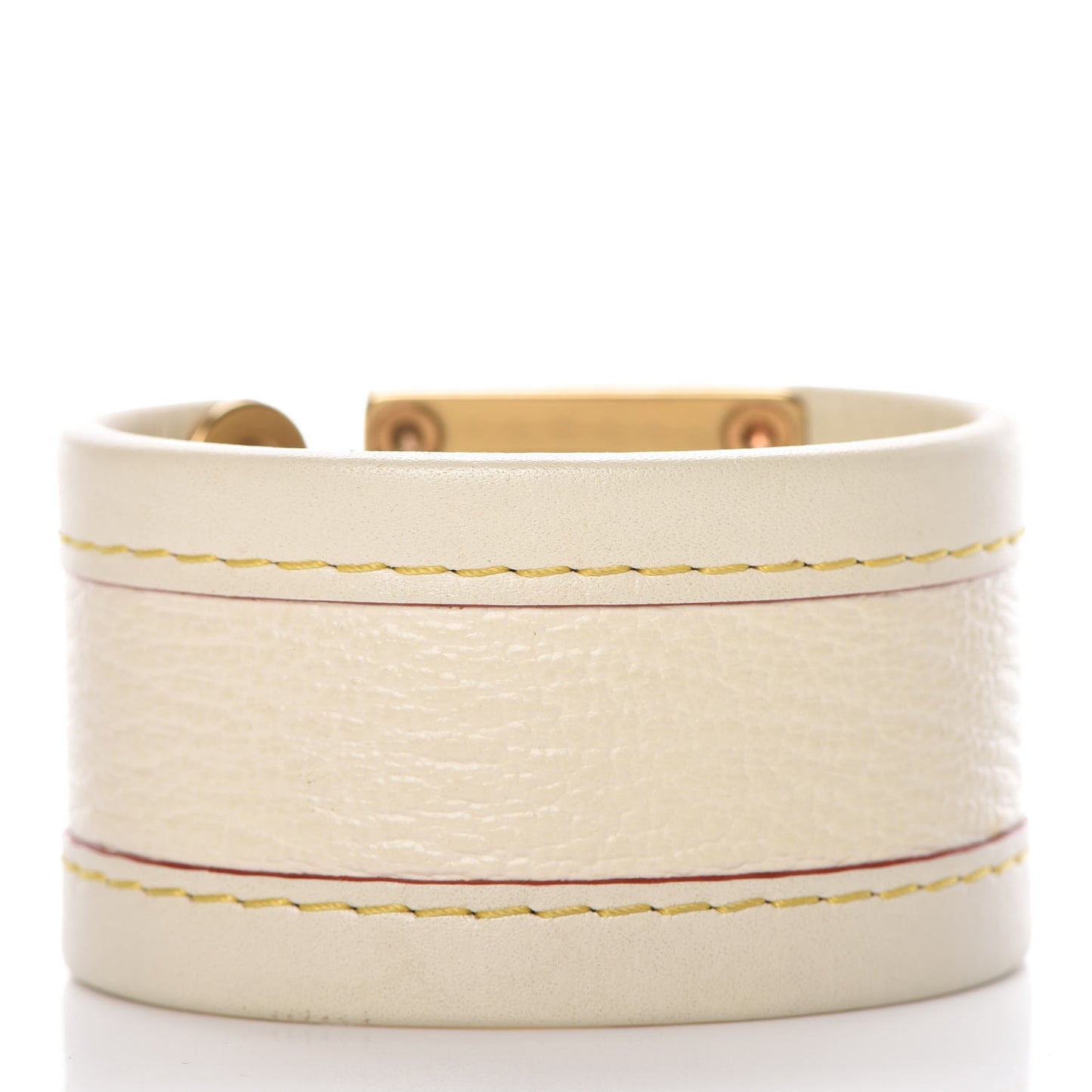 Chèvre Suhali S Lock Bracelet Small White