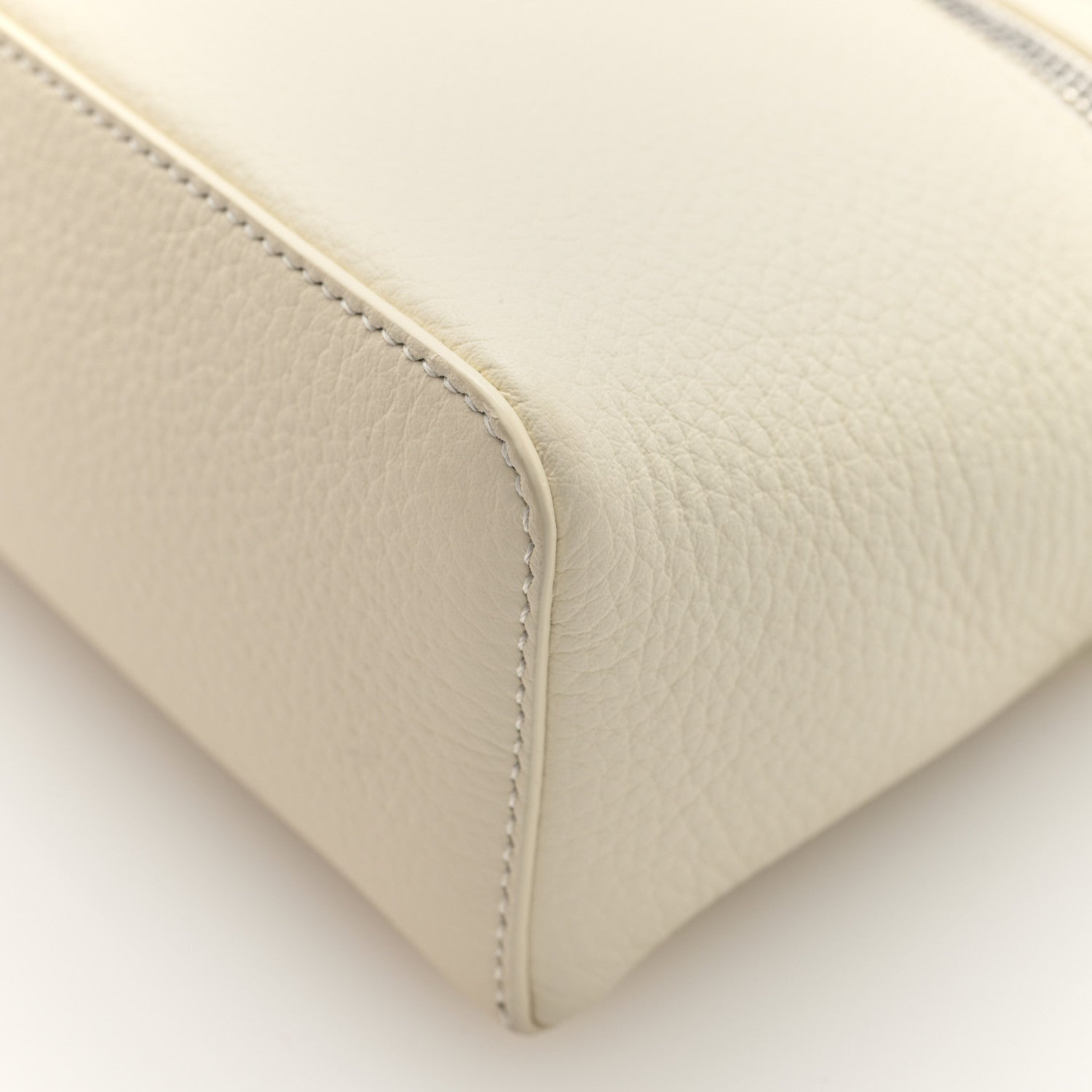 Loro Piana Grained Calfskin L19 Extra Pocket Pouch Whisper White 9 of 10