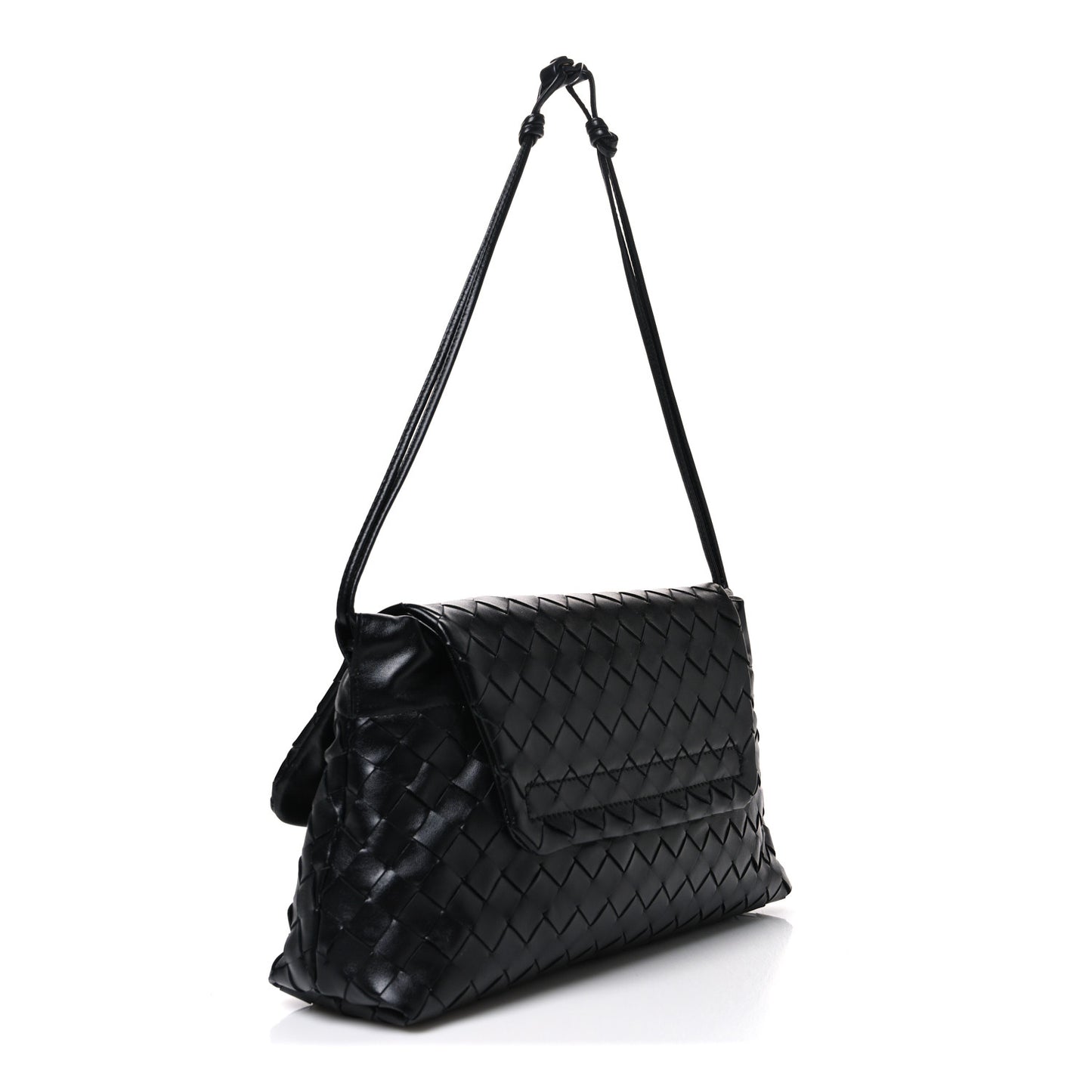 Calfskin Intrecciato Giorno Black
