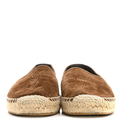 Saint Laurent Suede Monogram Espadrilles 37 Brown 3 of 9
