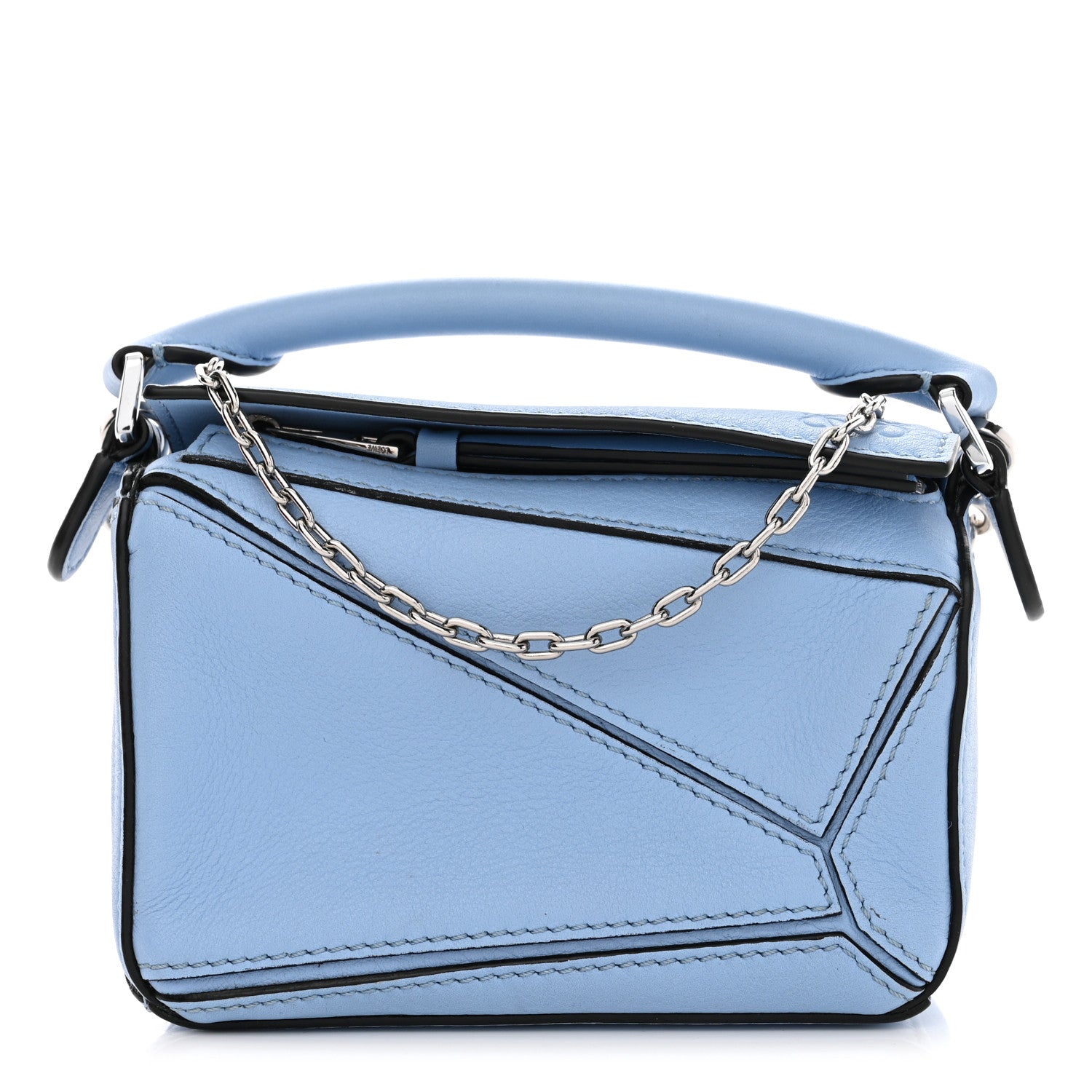 Loewe Calfskin Nano Puzzle Bag Blue 1 of 11