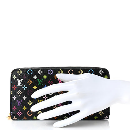 Louis Vuitton Monogram Multicolor Zippy Wallet Black Grenade 2 of 8