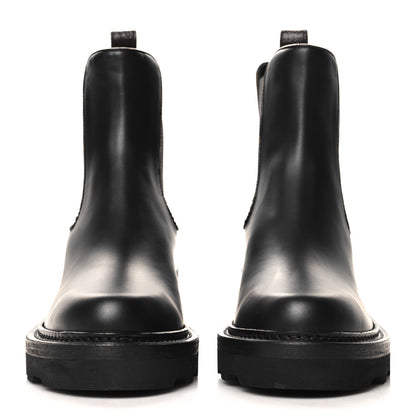 Louis Vuitton Calfskin Monogram Beaubourg Ankle Boots 37.5 Black 3 of 8