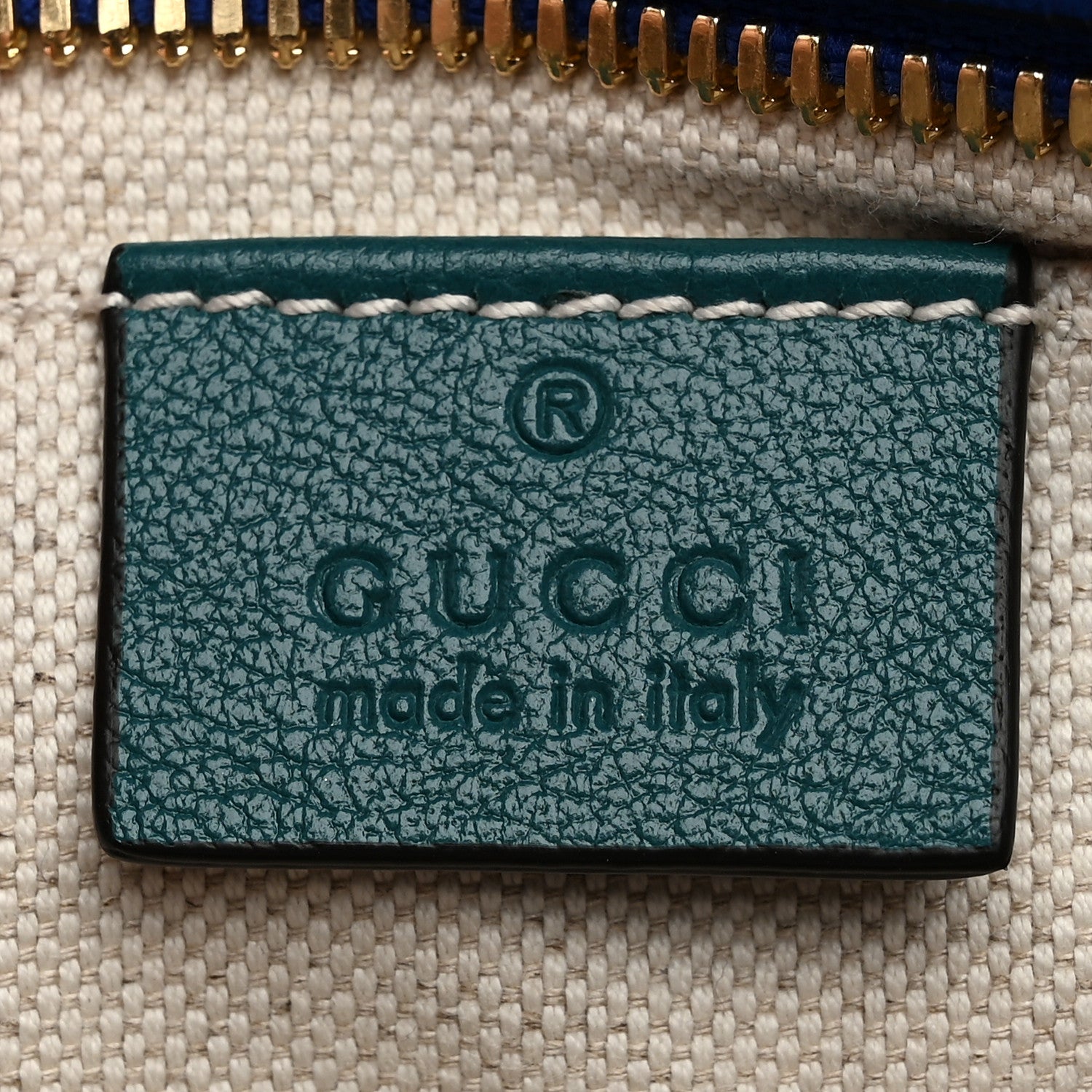 Gucci Azalea Calfskin Enamel Matelasse Diagonal Small Torchon GG Marmont Chain Shoulder Bag Imperial Blue Pavone 6 of 10