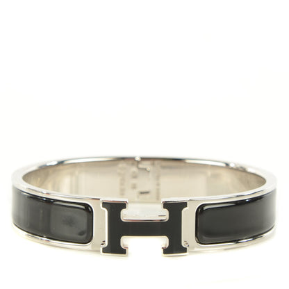 Hermes Enamel Narrow Clic Clac H Bracelet PM Black 1 of 7
