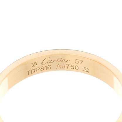 Cartier 18K Yellow Gold 3.5mm LOVE Wedding Band Ring 57 8 4 of 5