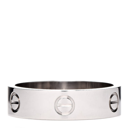 Cartier 18K White Gold 5.5mm LOVE Ring 63 10.25 1 of 5