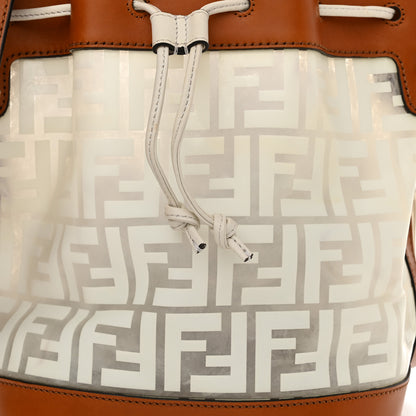 Fendi TPU FF Vitello Aura F is Fendi Grande Mon Tresor Bucket Bag White Cuoio 9 of 15