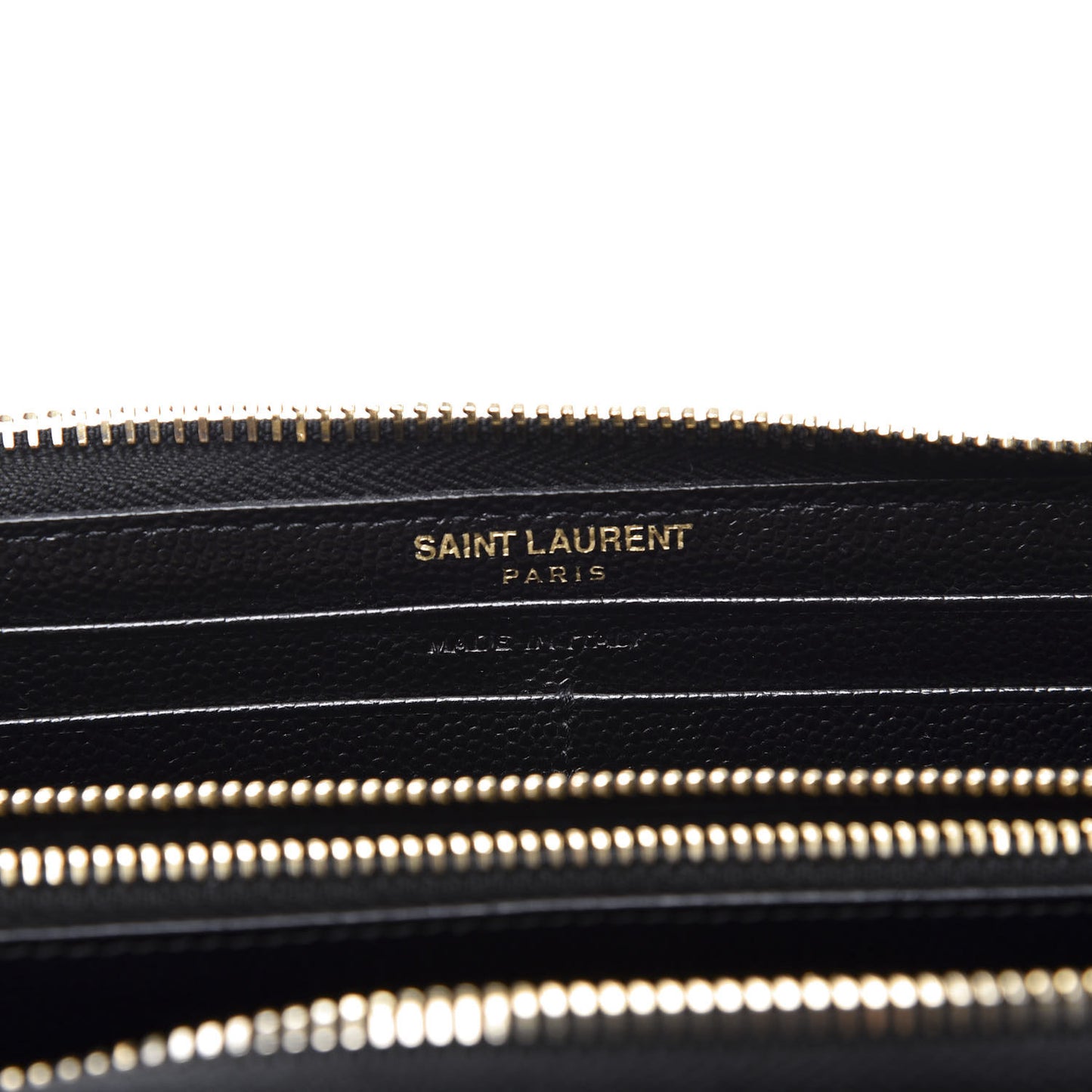 Grain De Poudre Matelasse Chevron Monogram Zip Around Wallet Black