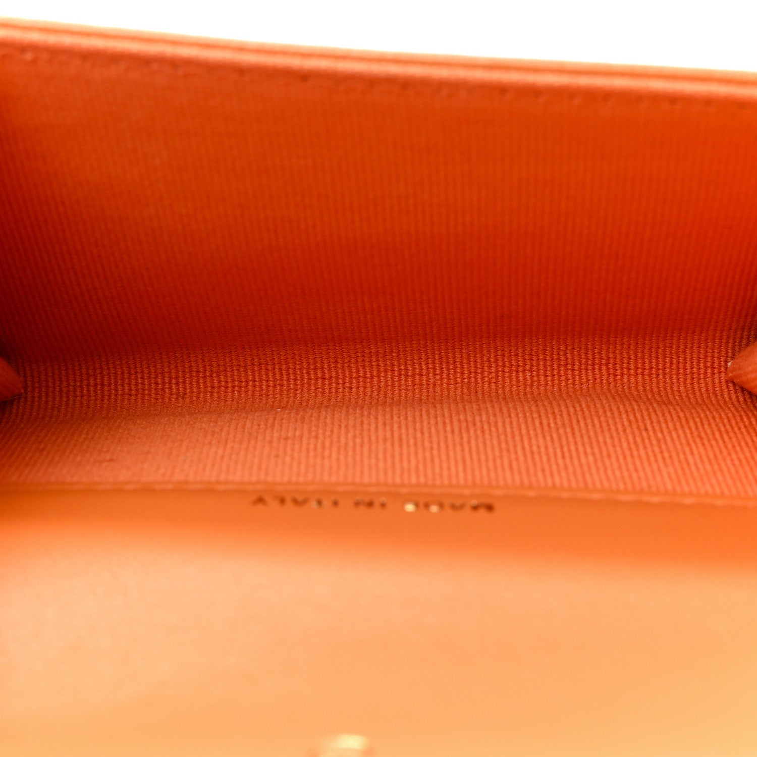 Chanel Lambskin Quilted Chanel 19 Flap Card Holder Orange 5 of 9