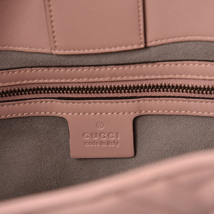 Gucci Calfskin Matelasse Medium GG Marmont Shoulder Tote Bag Perfect Pink 8 of 10