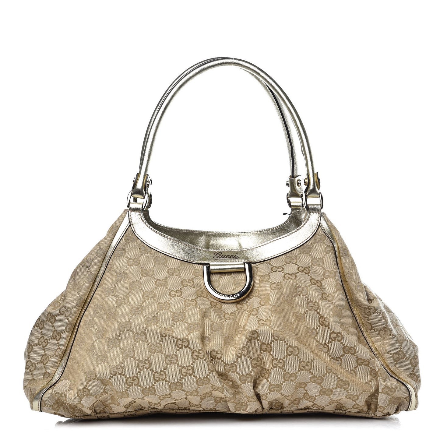 Monogram Large D Gold Hobo Gold