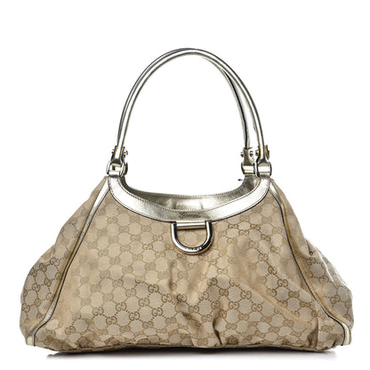 Gucci Monogram Large D Gold Hobo Gold 1 of 8