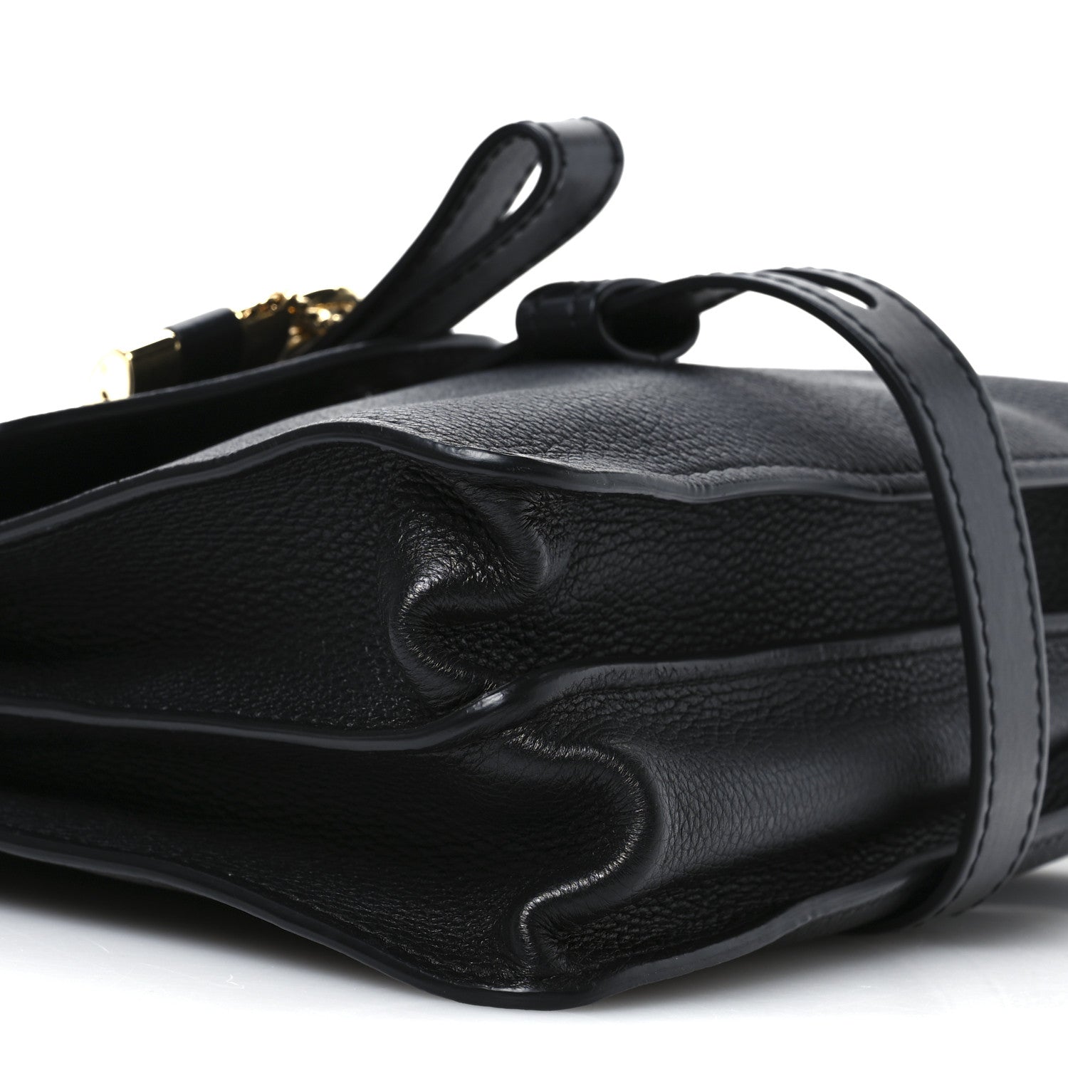 Chloe Grained Calfskin Medium Aby Day Shoulder Bag Black 9 of 10