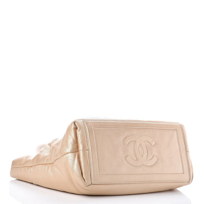 Chanel Metallic Lambskin Small Coco Cocoon Reversible Tote Light Gold 6 of 17