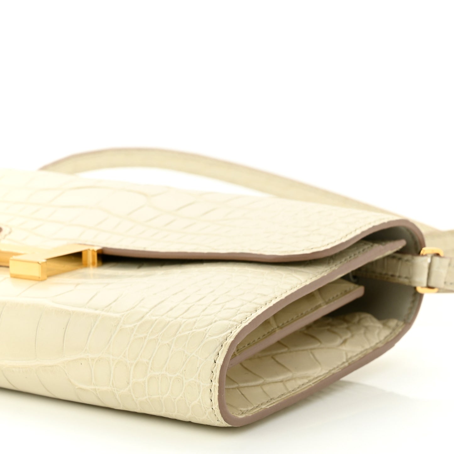 Matte Alligator Constance Long To Go Wallet Beton