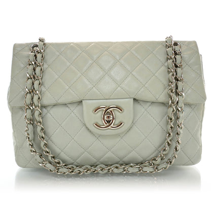 Chanel Washed Caviar Maxi Single Flap Grey 1 of 11