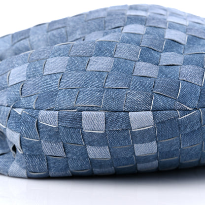 Bottega Veneta Nappa Denim Effect Intrecciato Teen Jodie Hobo Denim 7 of 8