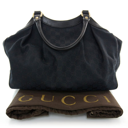 Gucci Monogram Medium Sukey Tote Black 3 of 8