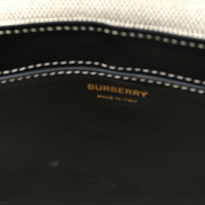Burberry Canvas Horseferry Print Note Crossbody Bag Grey Black 10 of 10