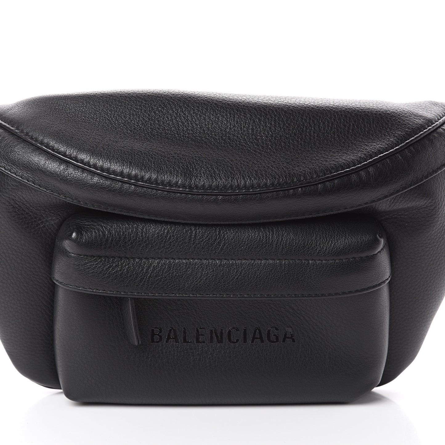 Smooth Calfskin Logo Large Everyday Beltpack Black