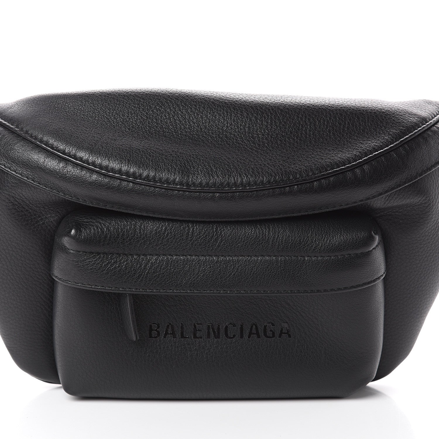 Balenciaga Smooth Calfskin Logo Large Everyday Beltpack Black 6 of 8