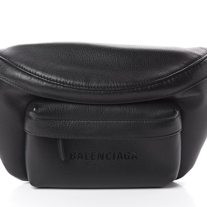 Balenciaga Smooth Calfskin Logo Large Everyday Beltpack Black 6 of 8