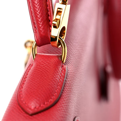Hermes Courchevel Kelly Retourne 32 Rouge Vif 15 of 17