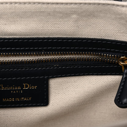 Christian Dior Oblique Flap Bag Navy Blue 10 of 12