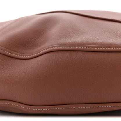 Celine Supple Calfskin Shearling Large Leandre Hobo Brown 9 of 10