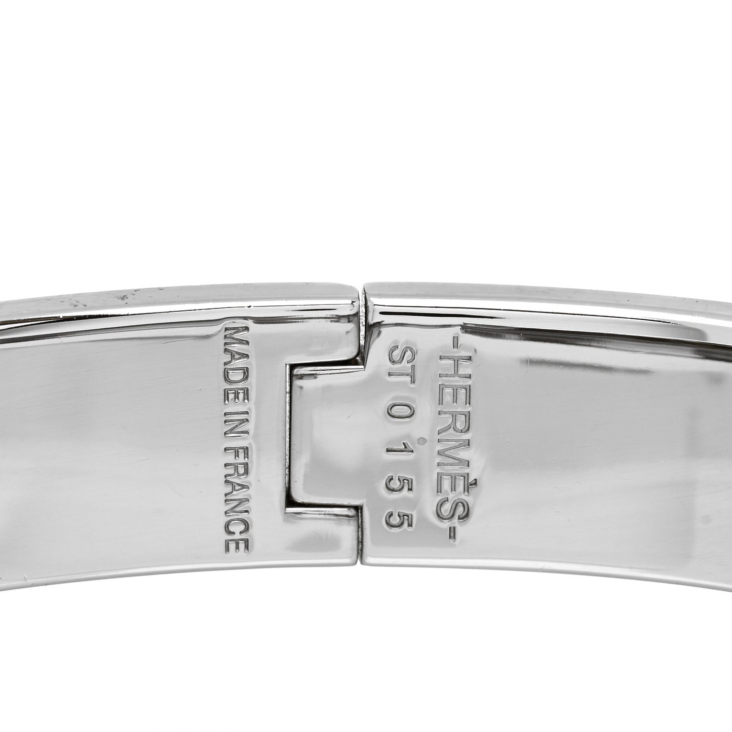 Enamel Narrow Clic Clac H Bracelet PM Bleu Turquin