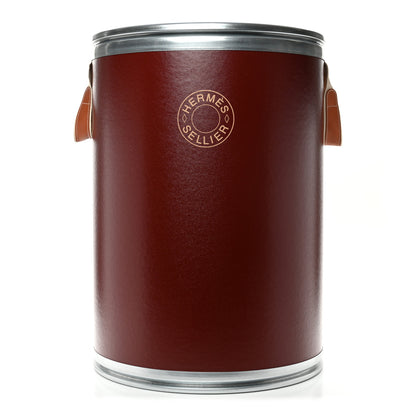 Hermes Kraft Paper Metal Canvas Saddle Box Rouge H 1 of 13