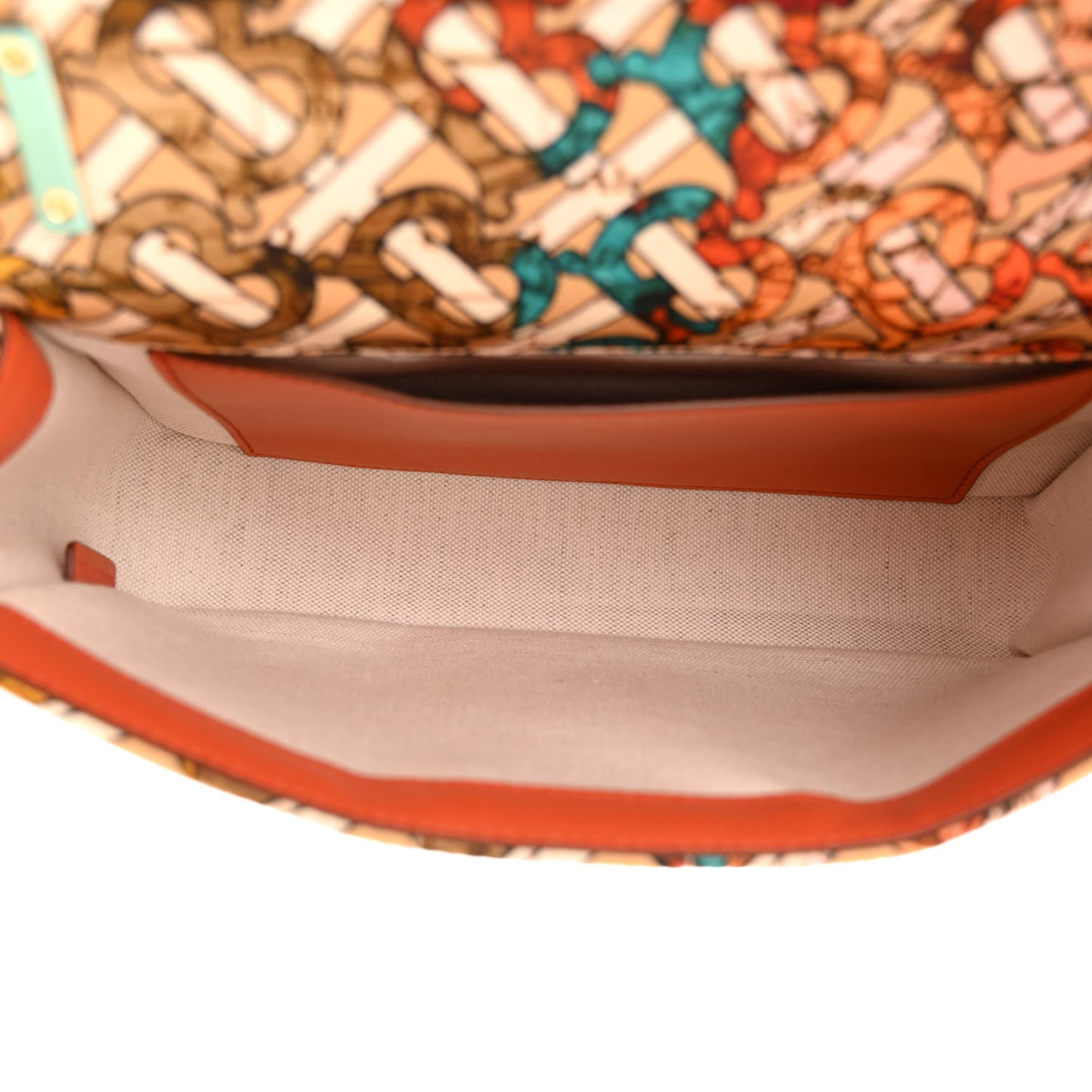 Fabric Monogram Quilted TB Resin Chain Small Lola Bag Multicolor
