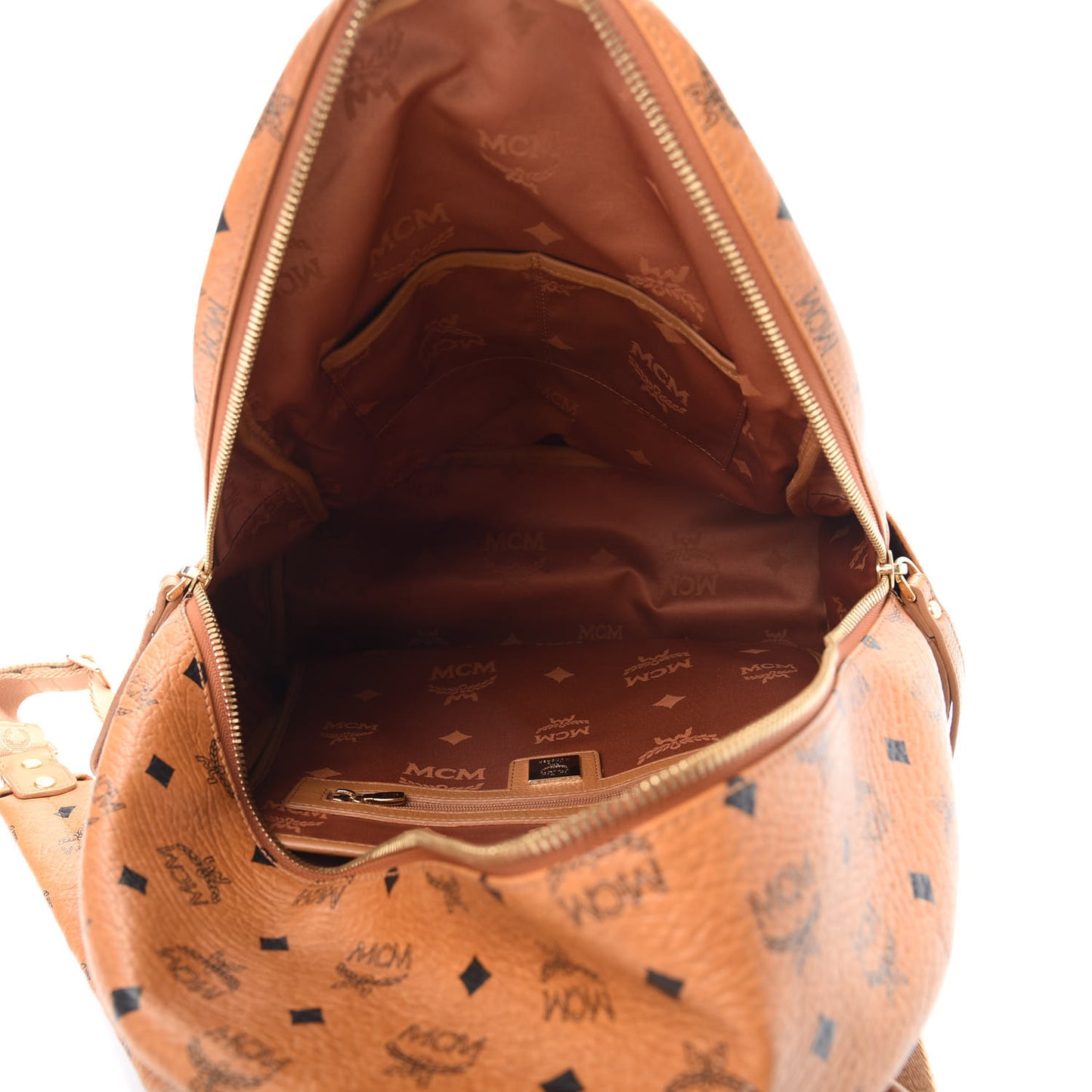 Visetos Studded Medium Stark London Olympic Backpack Cognac