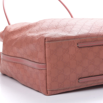 Gucci Guccissima Large Gifford Shopping Tote Soft Pink 7 of 9