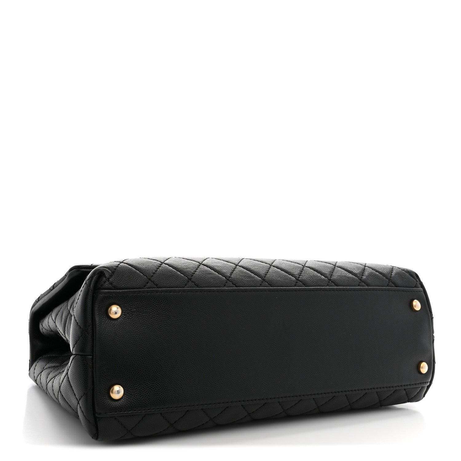Chanel Caviar Quilted Medium Coco Handle Flap Black 4 of 10