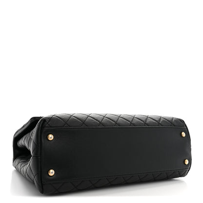 Chanel Caviar Quilted Medium Coco Handle Flap Black 4 of 10