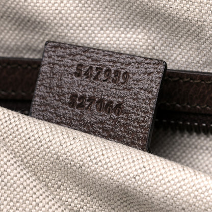 Gucci GG Supreme Monogram Web Ophidia Half Moon Hobo Brown 7 of 10