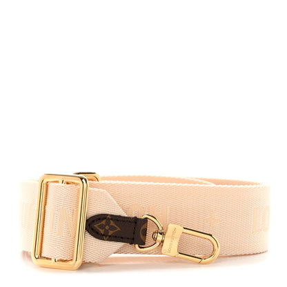 Louis Vuitton Jacquard Monogram Adjustable Shoulder Strap New Creme 1 of 4