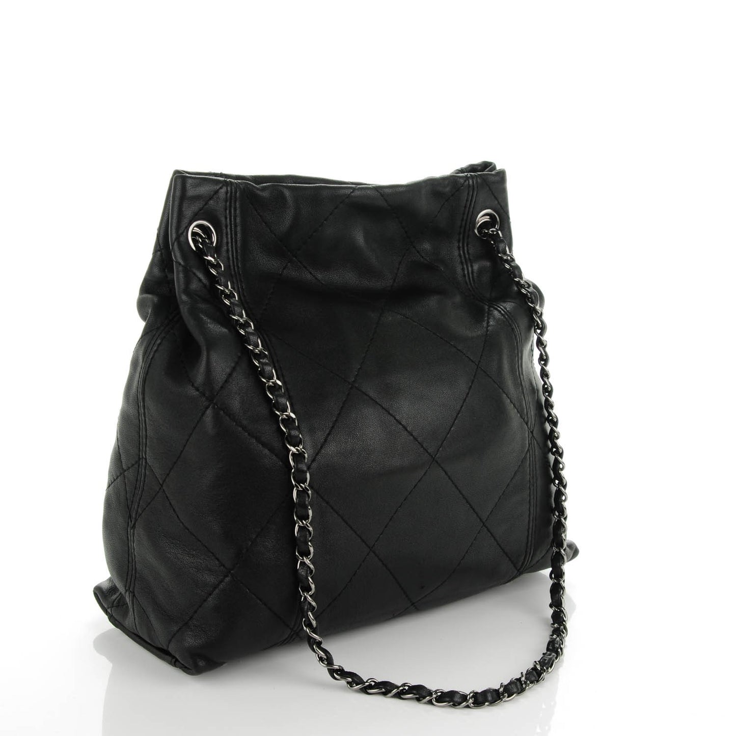 Lambskin Soft Touch Shoulder Bag Black